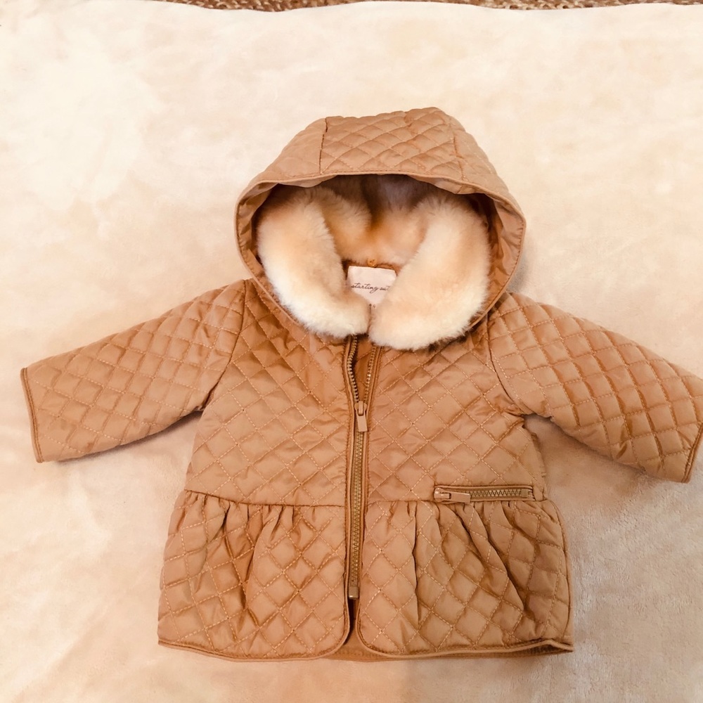Quilted fur Baby coat